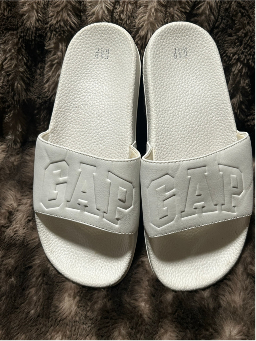 Women's Gap Logo Slides White Size 8.5